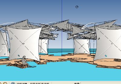 sketchup张拉膜模型