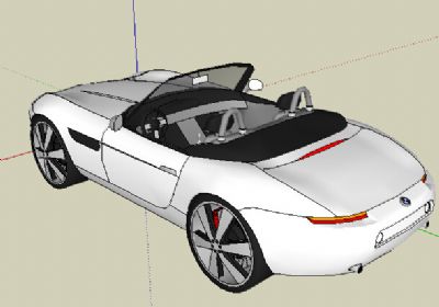 跑车Sketchup模型下载