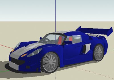 跑车SU模型lotus_elise_tuned