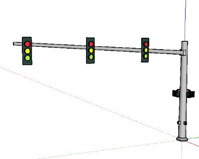 交通信号灯SU模型下载
