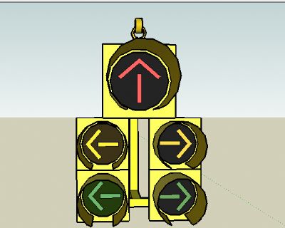 红绿灯sketchup模型下载