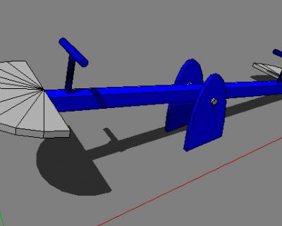 游乐设施跷跷板SU模型8