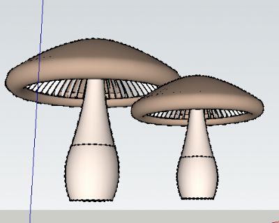 蘑菇Sketchup模型