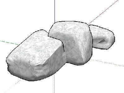 Sketchup石头模型