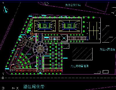 健身广场设计cad图纸