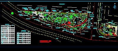公园绿化(乔木)CAD平面图