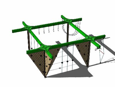 多功能儿童器械sketchup模型