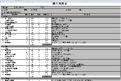 200平米茶楼装修报价表excel模板